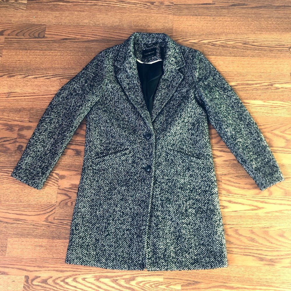 Wool Herringbone Coat